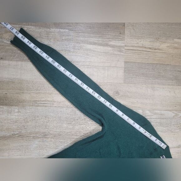 100% CASHMERE MEDIUM WEIGHT SWEATER lightly worn J.Crew w-xs dark green. - Picture 5 of 9